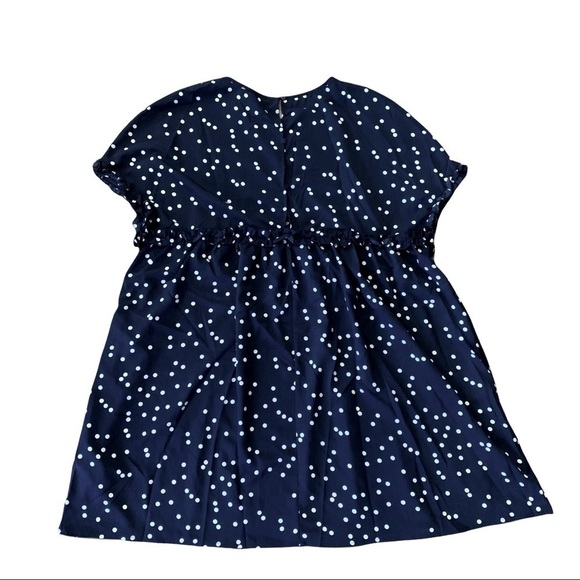 NEW Suzanne Betro Polka Dot Ruffle Trim Midi Length Baby Doll Dress Size 2X - Picture 6 of 9